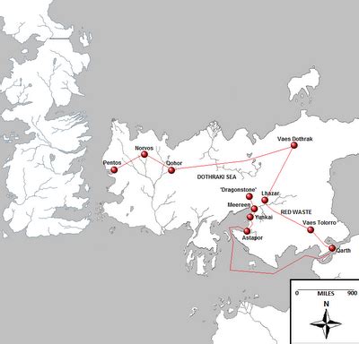 vaes tolorro|Mapping the Journey of Daenerys Targaryen .